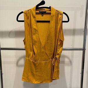 Banana Republic Yellow tie waist tank